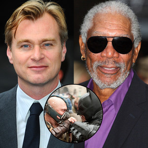 Christopher Nolan, Morgan Freeman Christopher Nolan, Morgan Freeman